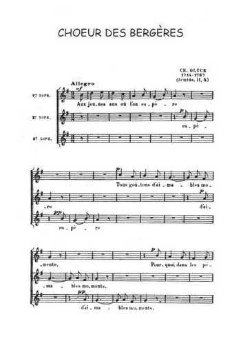 Choeur des bergères